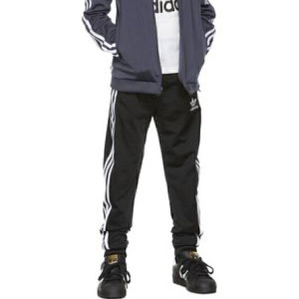 [Adidas] White Striped Joggers - Size XXL